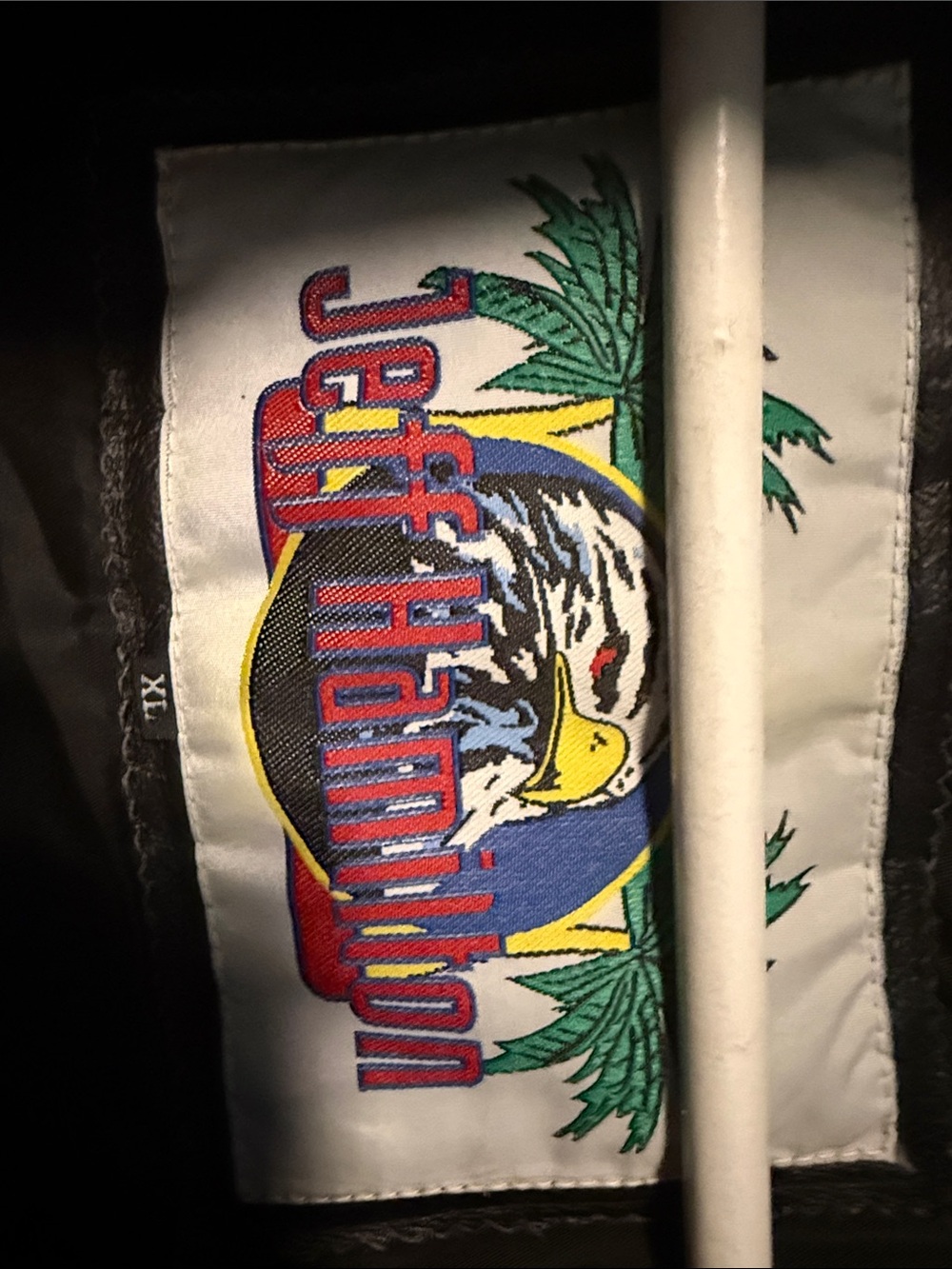 Authentic Jeff Hamilton Chicago Bulls “Repeat 3-Peat Leather Bomber Jacket - Picture 2 of 7